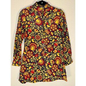Vintage Mini Dress 1960s GoGo Psychedelic Dress